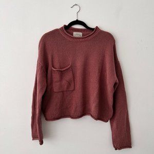 Urban Outfitters Cropped Light Sweater